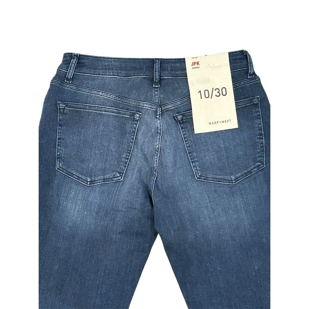 Warp + Weft Women's Skinny Jeans Size 10 30 Dark Blue Denim - Picture 9 of 10